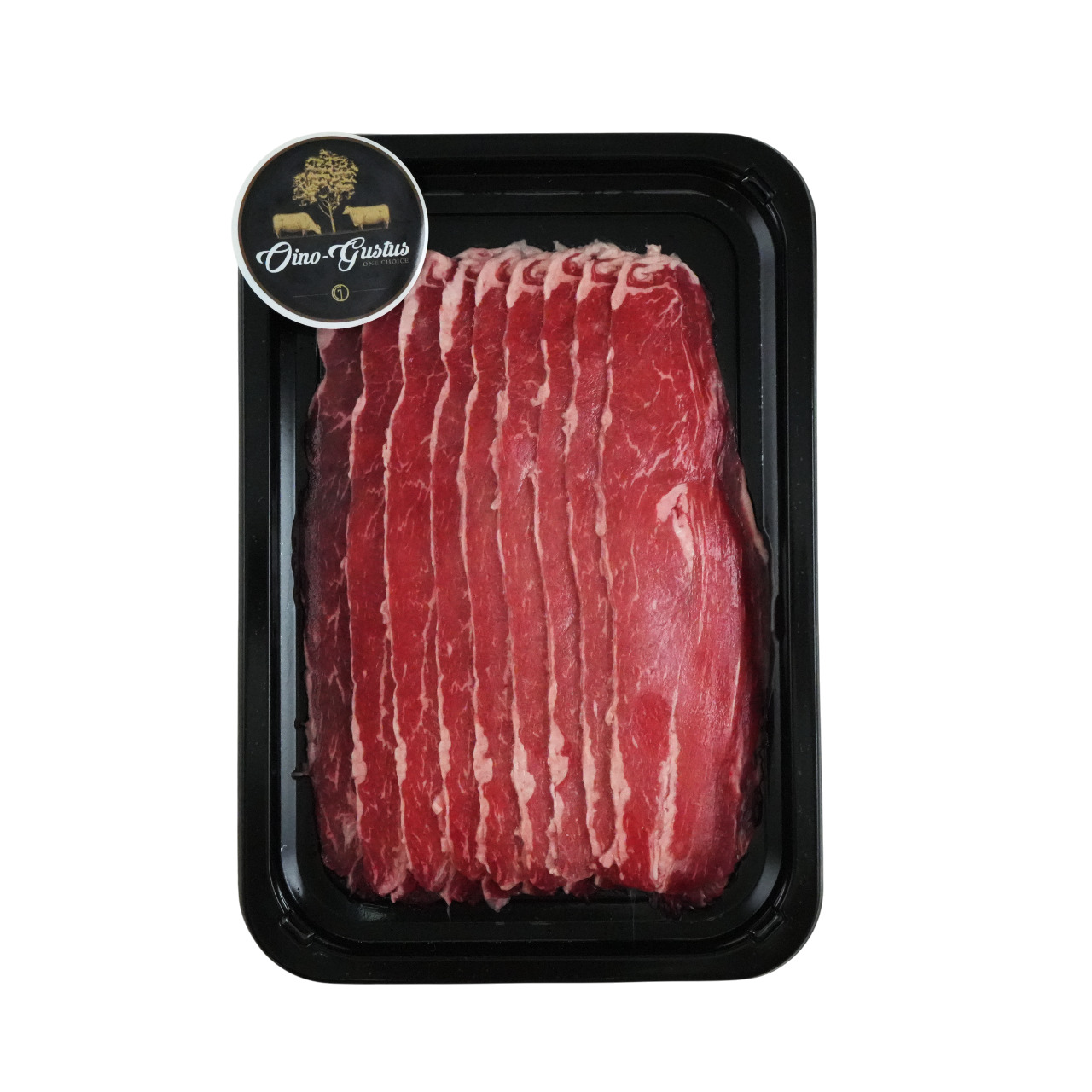 Frozen Aus Oino Gustus Black Angus 250days Flap Meat 2mm Sliced 200g*