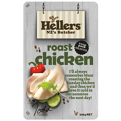 紐西蘭Hellers薄燒雞肉片200克*