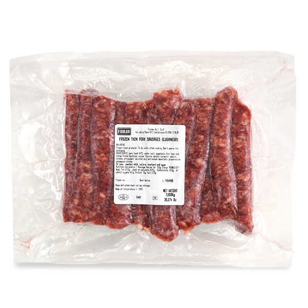 Frozen FIORANI Luganega Pork Sausage 1kg - Italy*