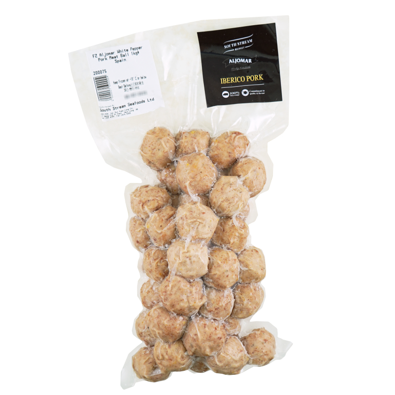 Frozen Spain Aljomar Iberico White Pepper Pork Meat Ball 1kg*