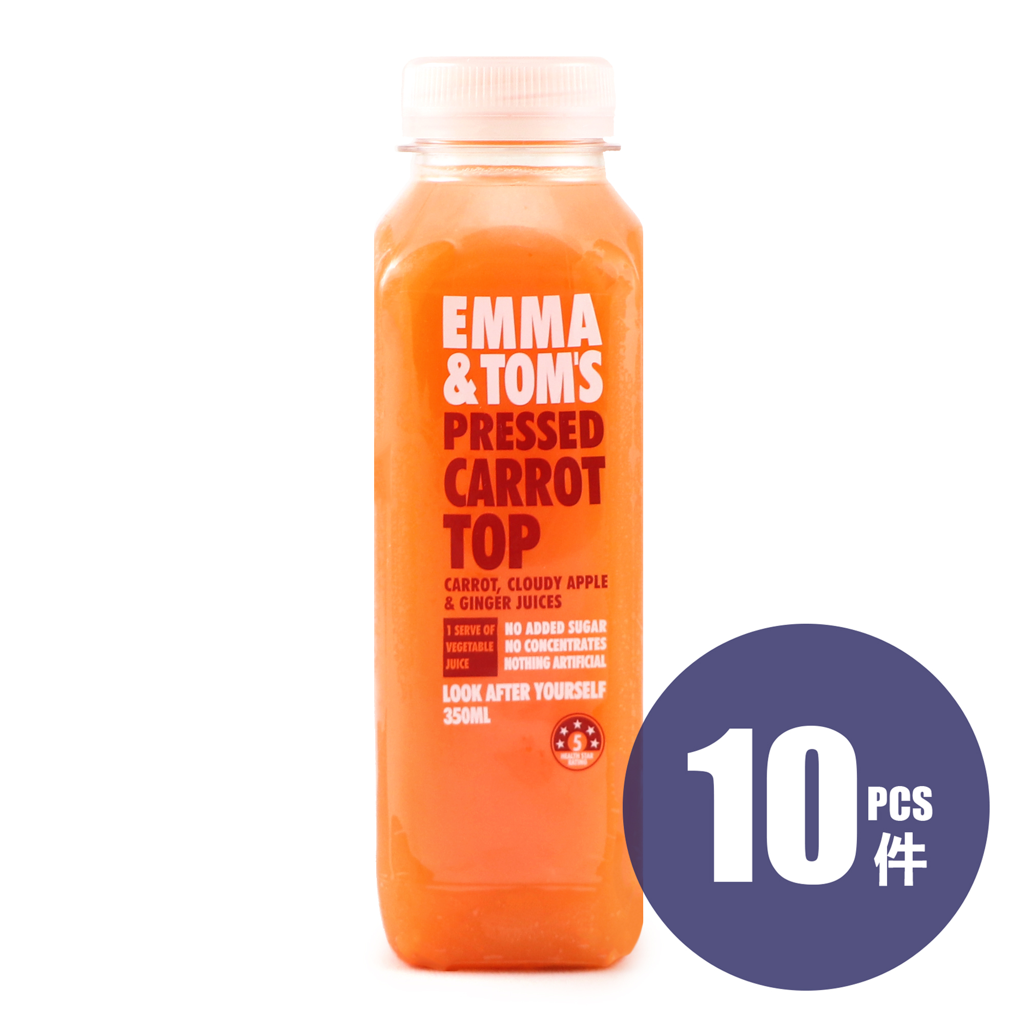 Emma & Tom's Life Juice Carrot Top 10bottles*350ml - Aus*