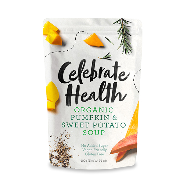 Celebrate Health Organic Pumpkin & Sweet Potato Soup 400g - Aus*