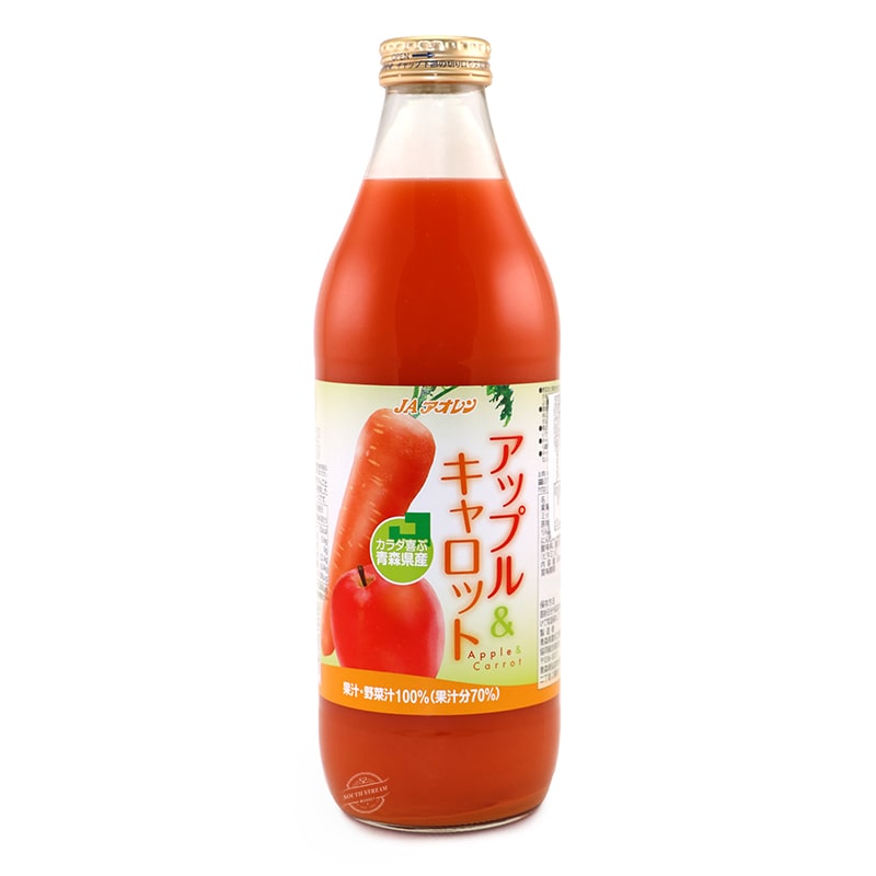 日本青森縣特產希望の雫 100%蘋果及胡蘿蔔汁1000毫升＊