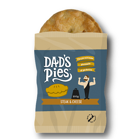 Frozen NZ Dad's Pie - Angus Steak & Cheese 260g*
