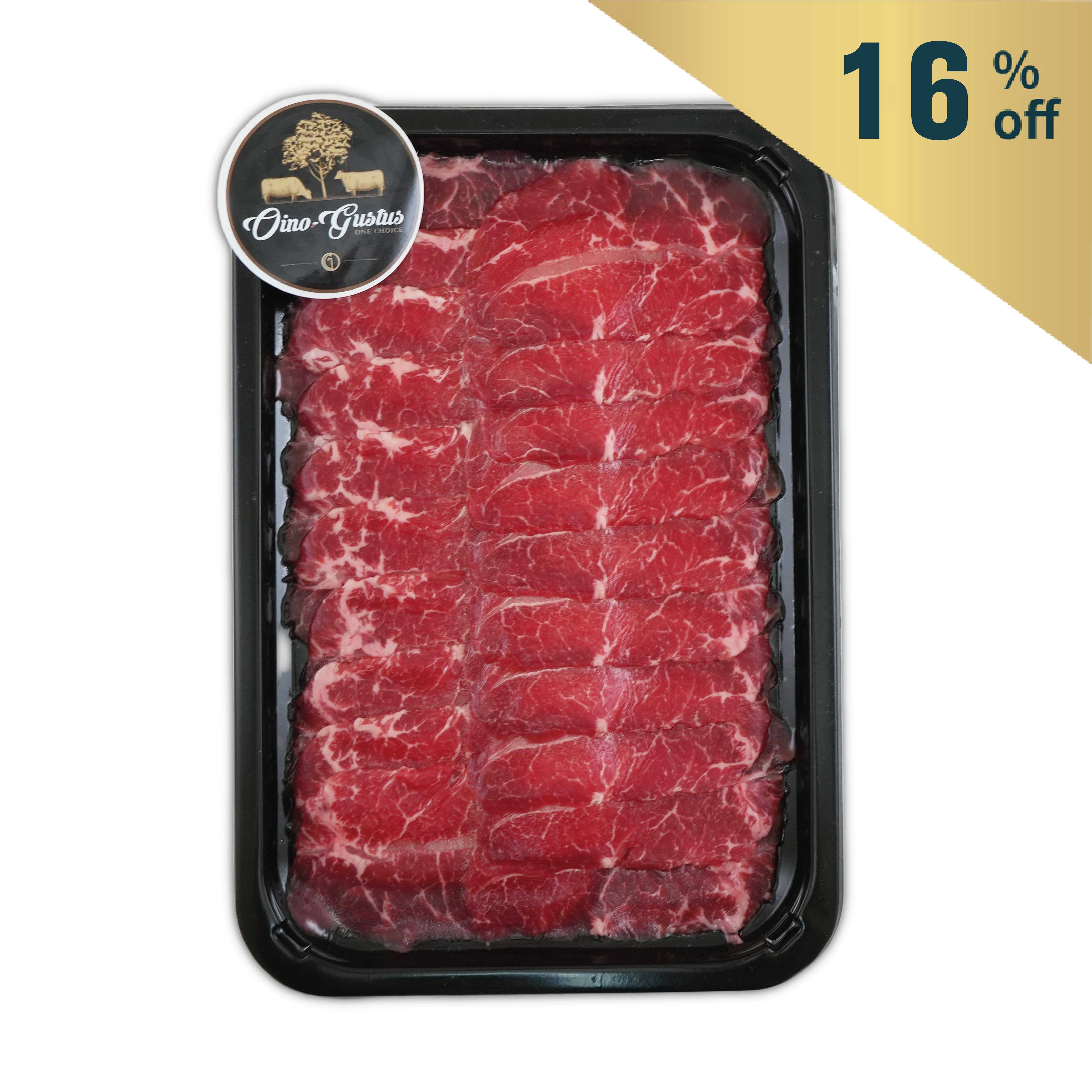 Frozen Aus Oino Gustus Black Angus 250days Oyster Blade 2mm Sliced 200g*