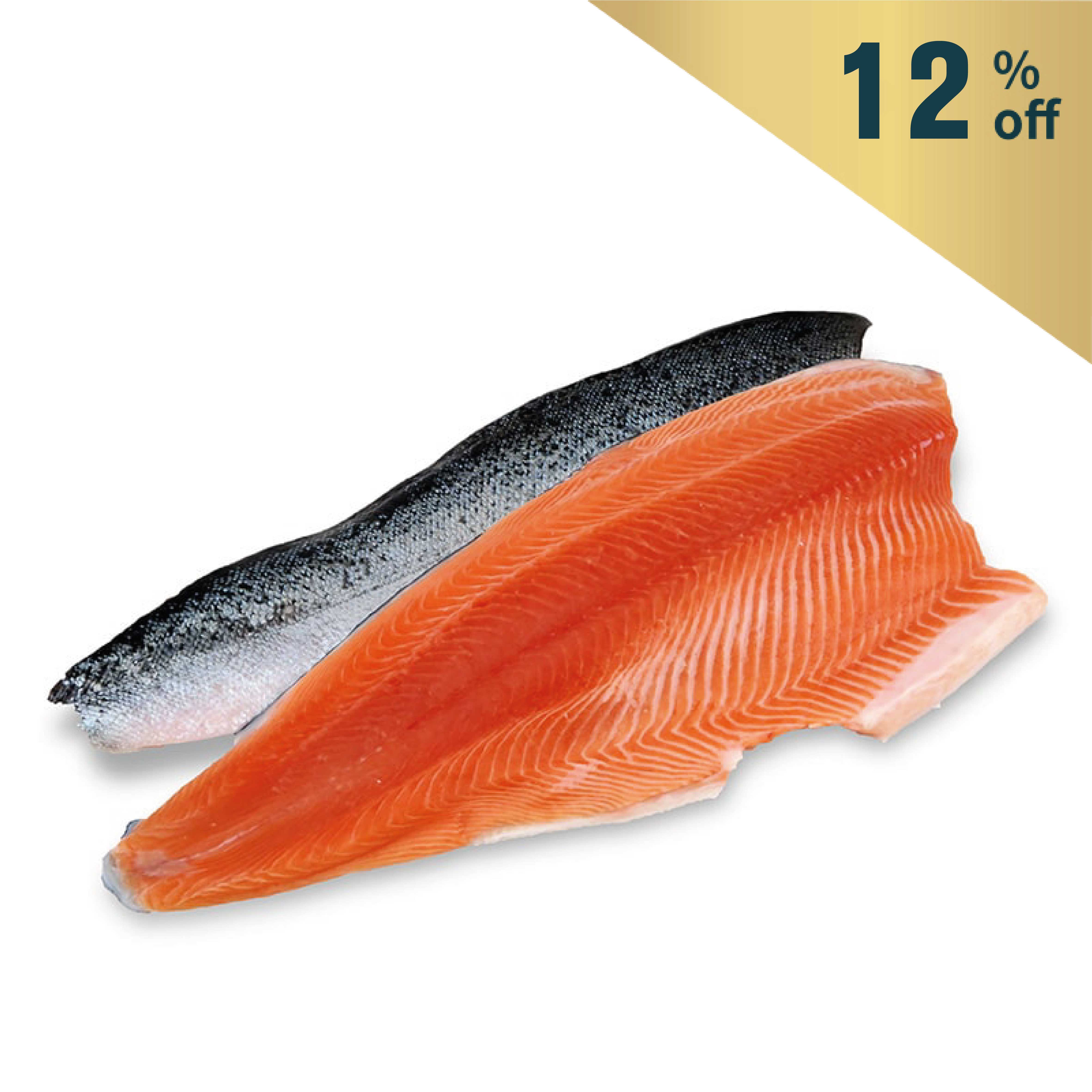 Frozen NZ Big Glory Bay King Salmon Whole Side Fillet