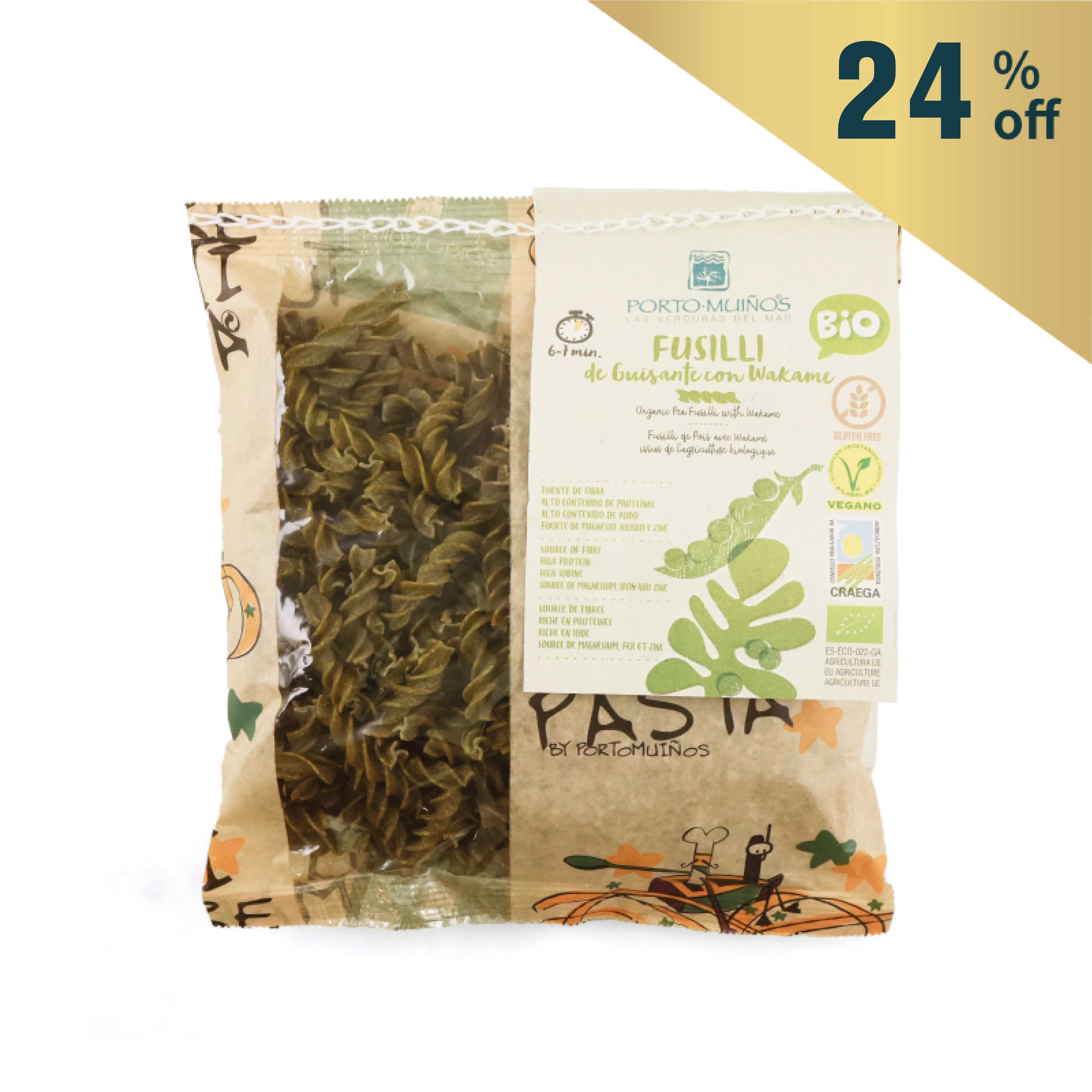 Spain Organic Pea Fusilli with Wakame 200g*