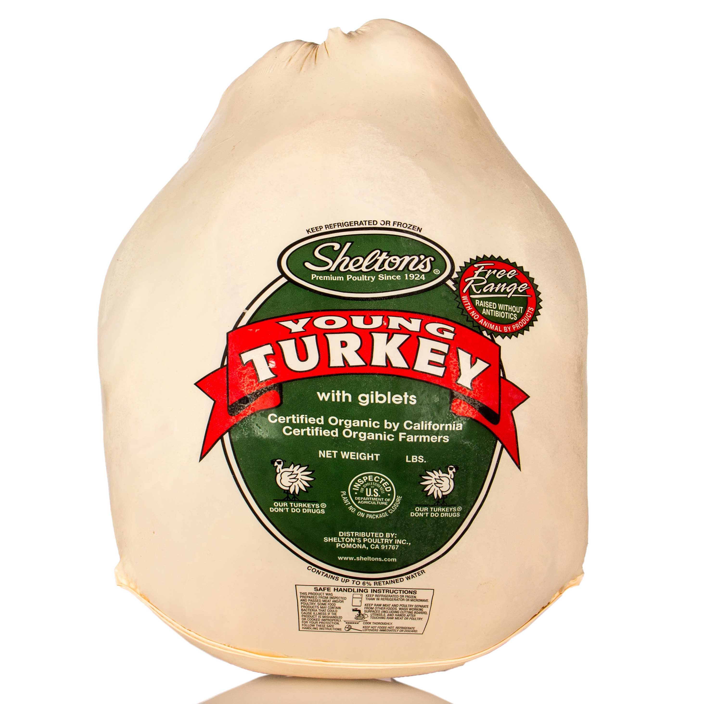 Frozen US Shelton's Organic Turkey 14-16lbs