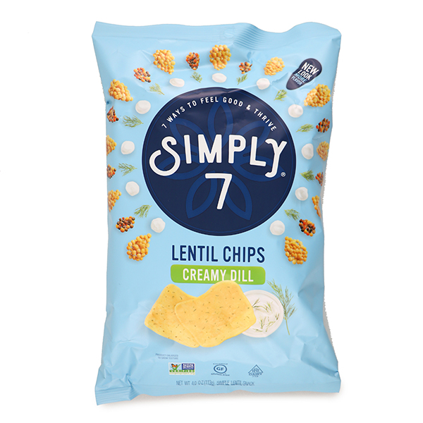 美國Simply 7蒔蘿乳酪味扁豆片113克*