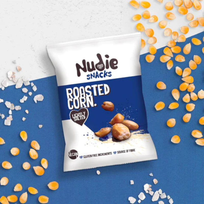 UK NUDIE SNACKS Roasted Corn Lightly Salted 125g*