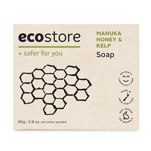 紐西蘭Ecostore麥蘆卡蜂蜜(Manuka Honey)海藻肥皂80克*
