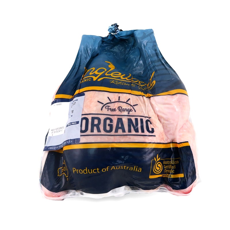 Frozen AUS Inglewood Organic Whole Chicken - M (1.4-1.9kg)