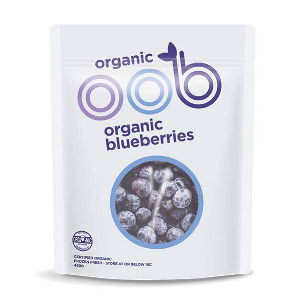 Frozen NZ Omaha Organic Blueberries 450g*