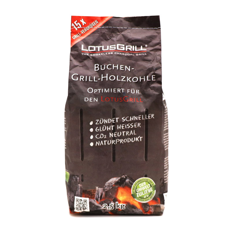 LotusGrill Beech Charcoal 2.5kg - Germany*