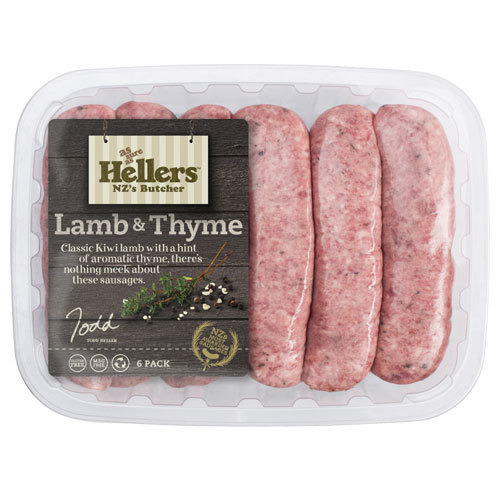 NZ Hellers Lamb & Thyme Sausage 450g*