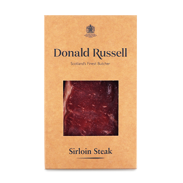 Frozen UK Donald Russell Dry Aged 28 Days Sirloin Steak 210g*