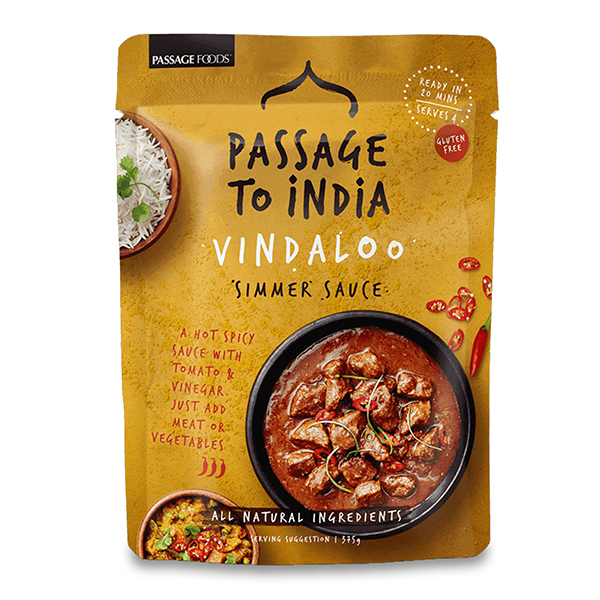 Passage to India Vindaloo Curry Simmer Sauce 375g - Aus*