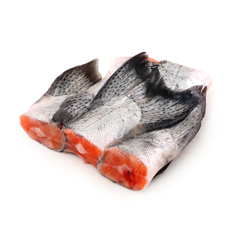 Frozen Irish OSO Organic Farmed Salmon Tail 500g*