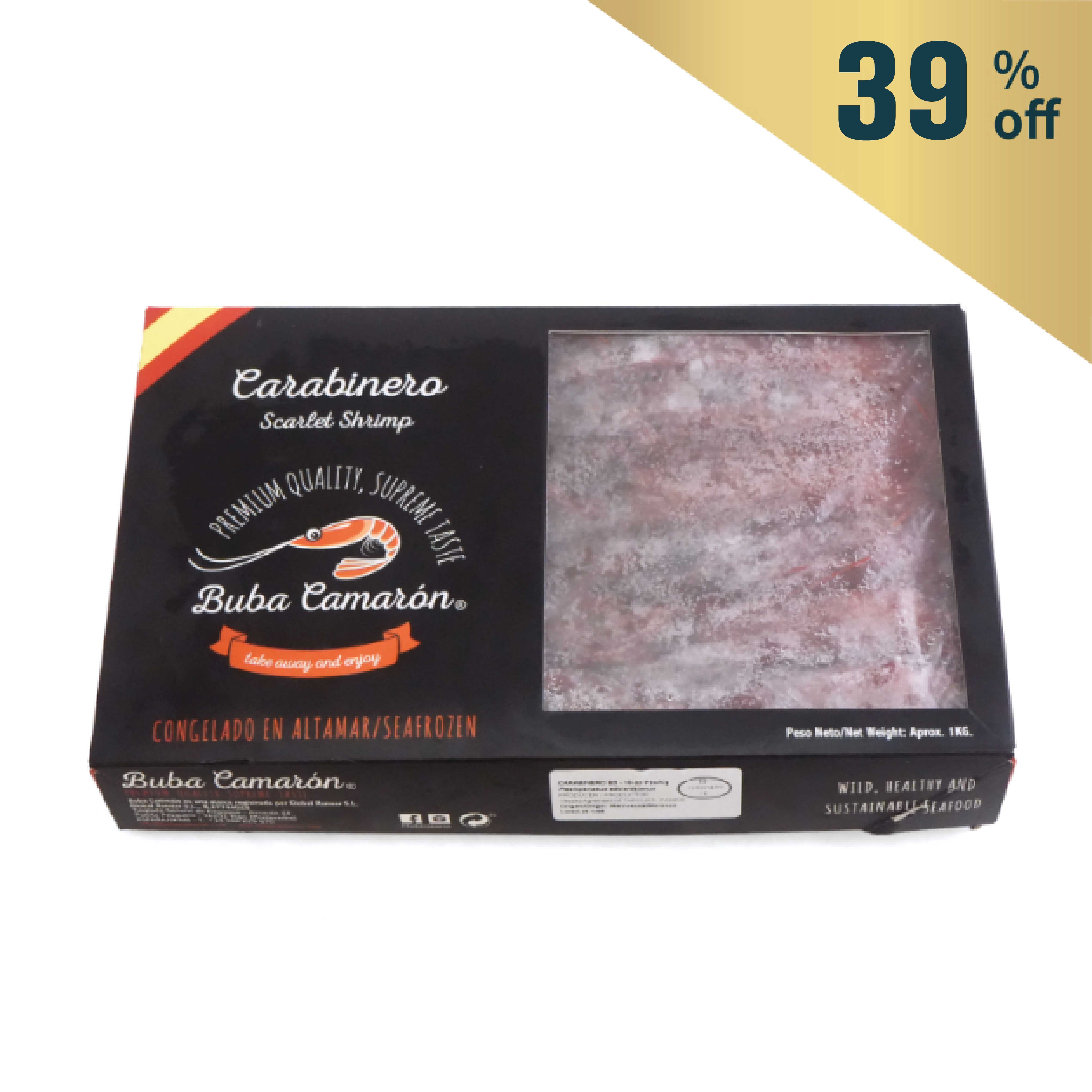 Frozen Spain Buba Camaron Scarlet Shrimp (Carabinero) 18/20 1kg*