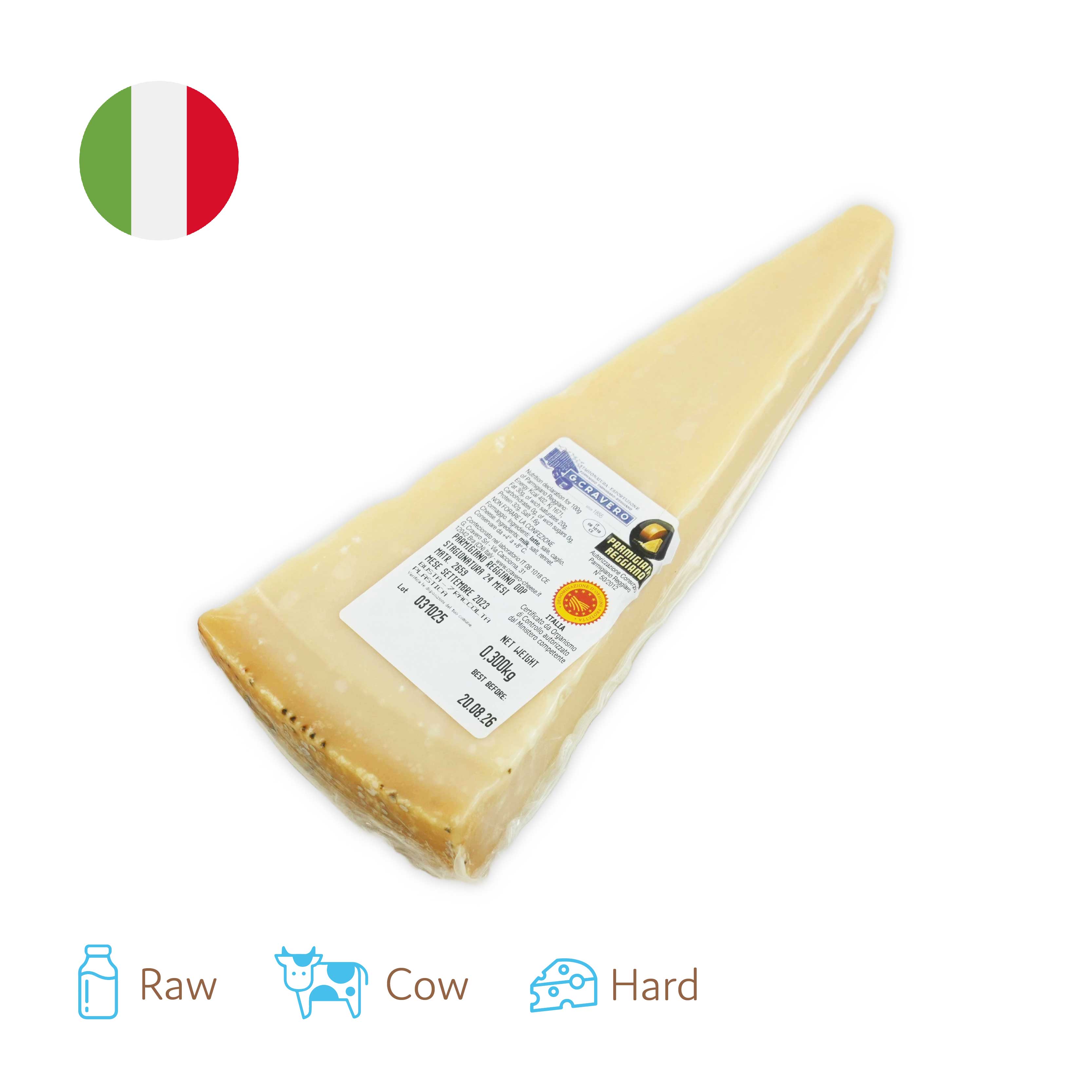 Italy Mons Parmigiano Reggiano DOP(Aged 24M+) 300g*