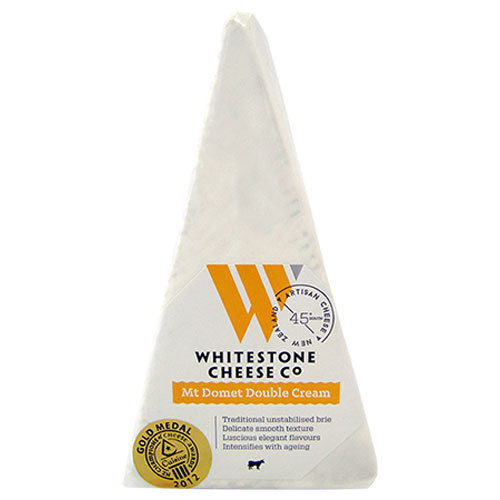 NZ Whitestone Mt Domet Double Cream Brie 125g*
