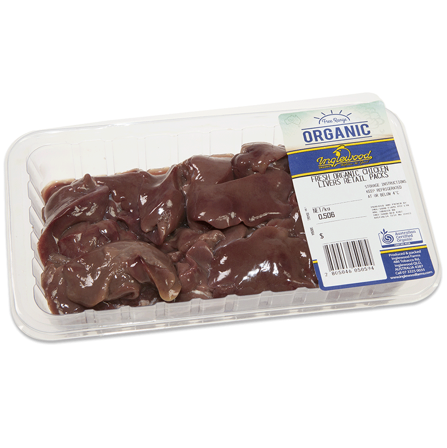 Frozen AUS Inglewood Organic Chicken Liver