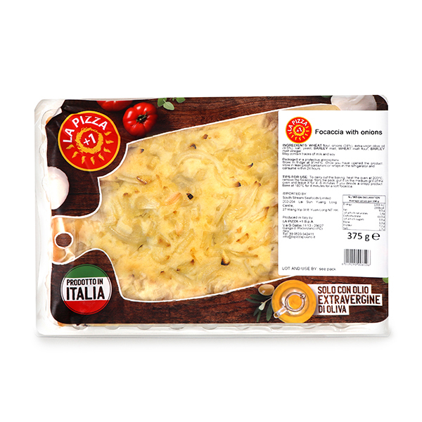 Frozen La Pizza Mediterranean Focaccia (Onions, EVO) - 375g - Italy*