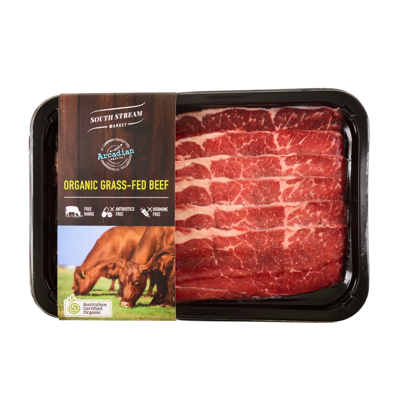 FZ TOMC(Arcadian) Organic Grass Fed Chuck Roll Shabu Shabu 200g*