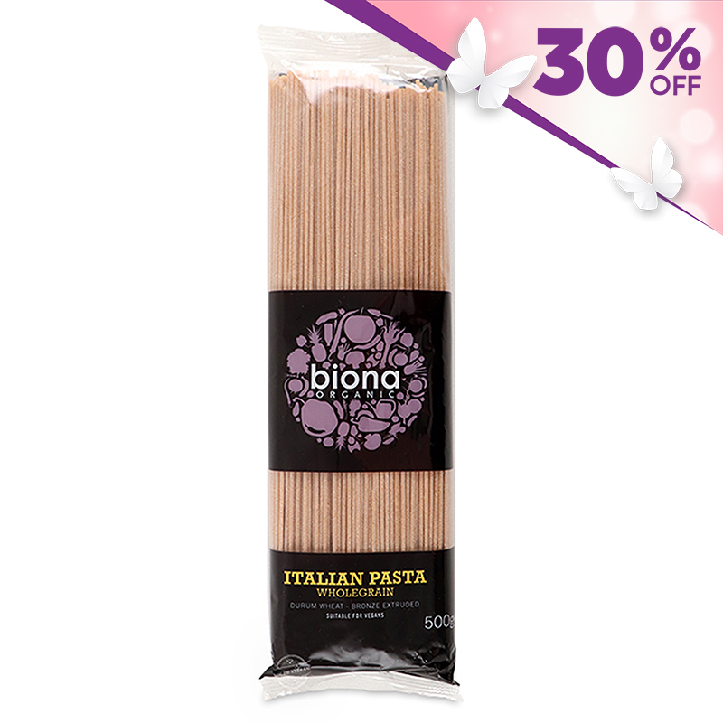 Italian Biona Organic Wholewheat Spaghetti 500g*