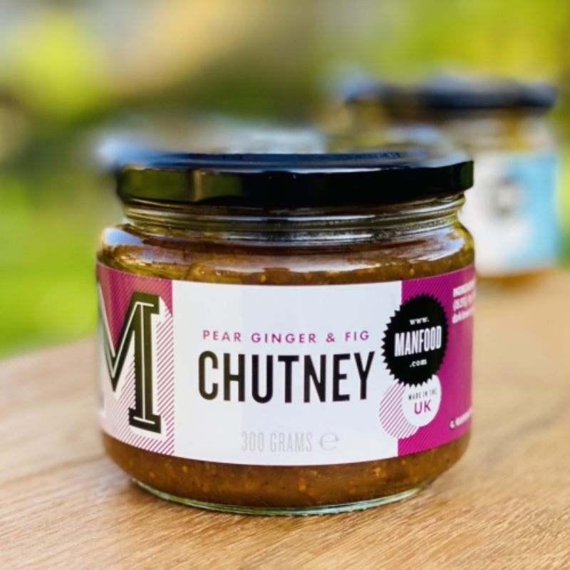 UK MANFOOD Pear, fig & cardamom chutney 300g*