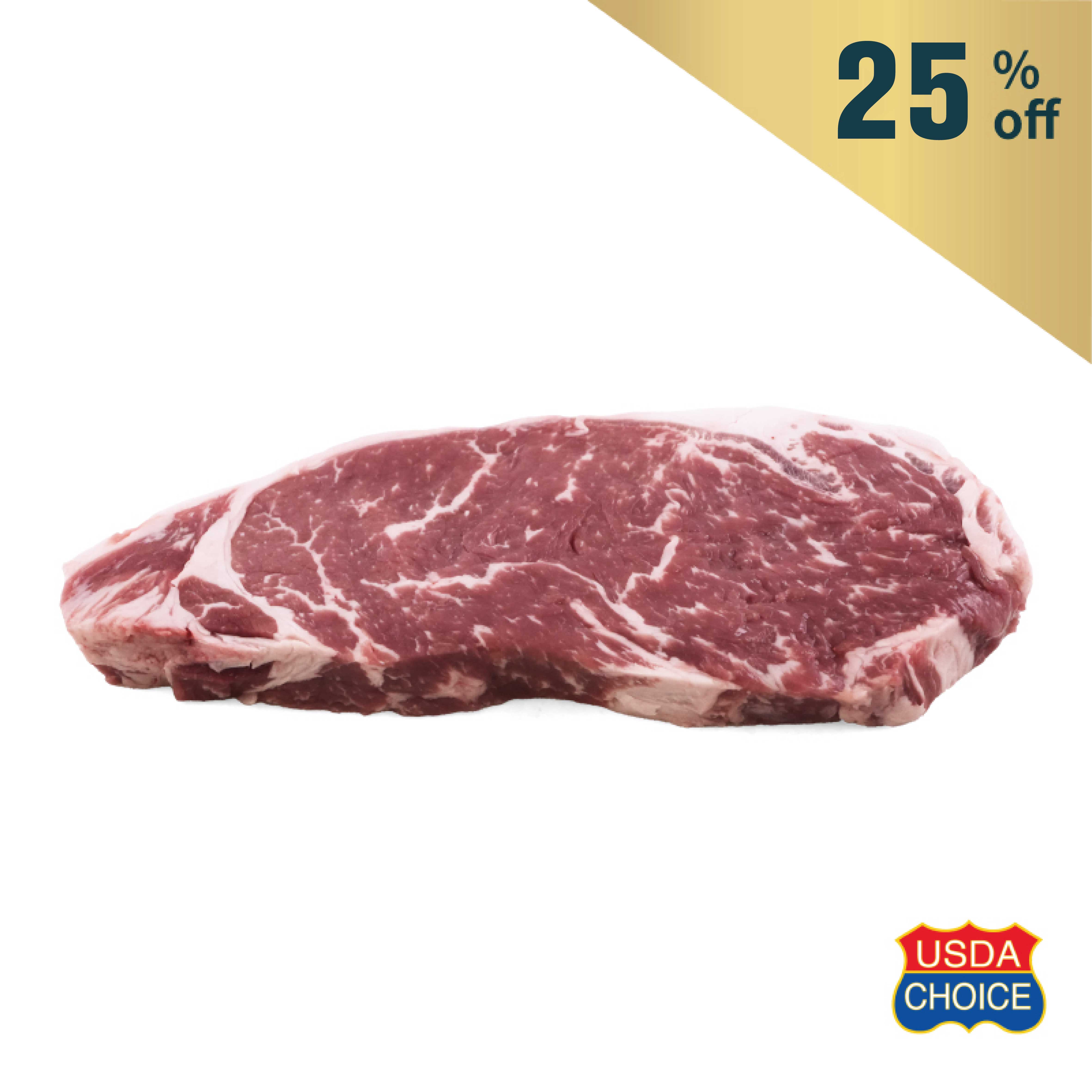 Frozen US Greater Omaha Choice Striploin Steak 250g*