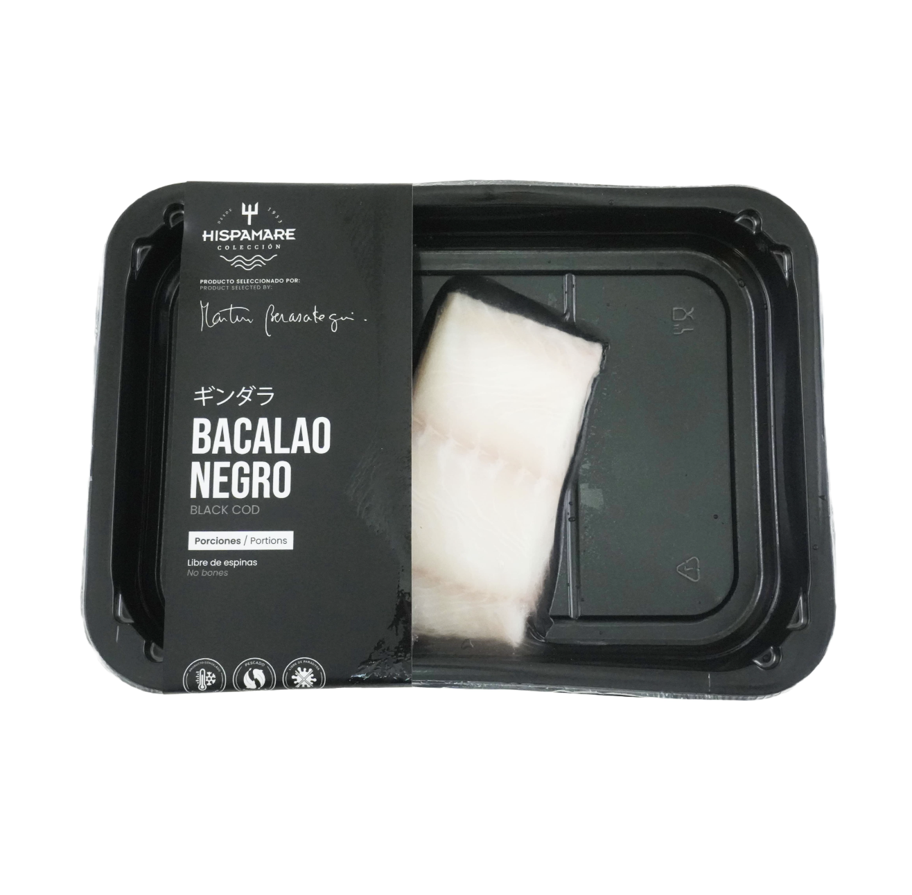 Frozen Spain Hispamare Wild Caught Black Cod Portion 150g*