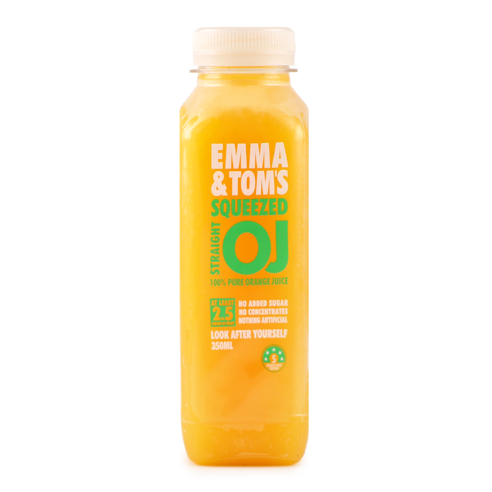 Emma & Tom's Life Juice Straight OJ 350ml - Aus*
