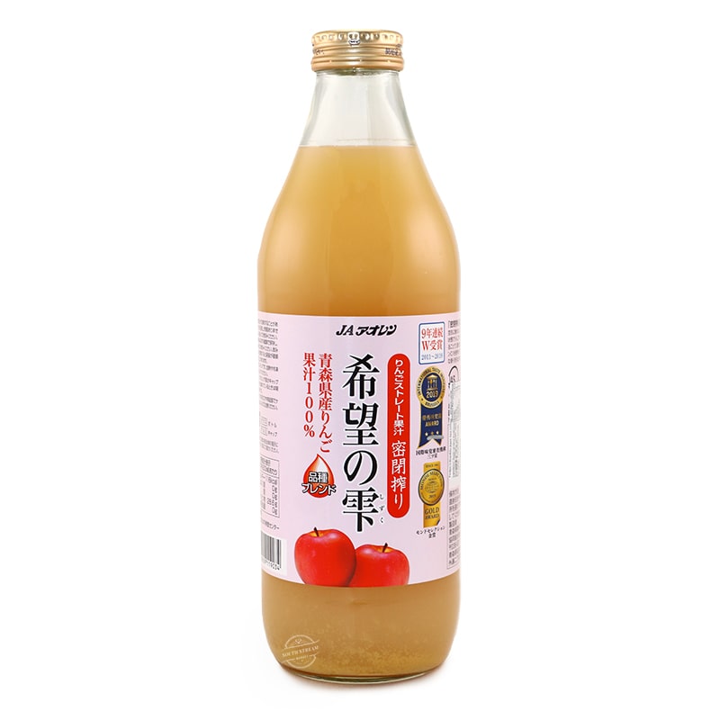 JA Aoren Kibou no Shizuku 100% Aomori Apple Juice 1000ml - Japan*