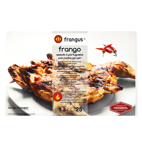 Frozen Rei Dos Frangos Grilled Chicken with Piri-Piri Hot Sauce (with sleeves) 740g - Portugal*