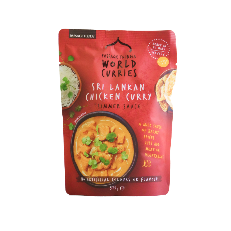 Australia Passage To Asia Sri Lankan Chicken Curry Simmer Sauce 375g*