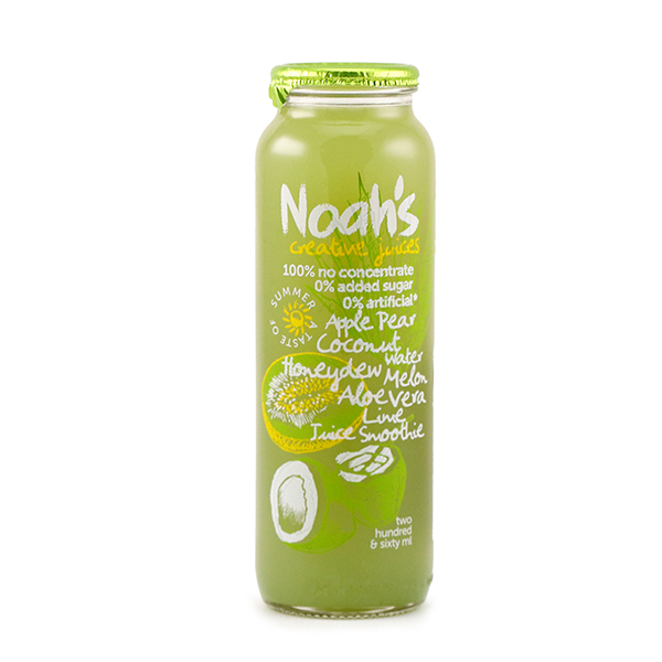 Noah's Apple, Pear, Coconut Water, Honeydew Melon, Aloe Vera & Lime Juice Smoothie 260ml - AUS*