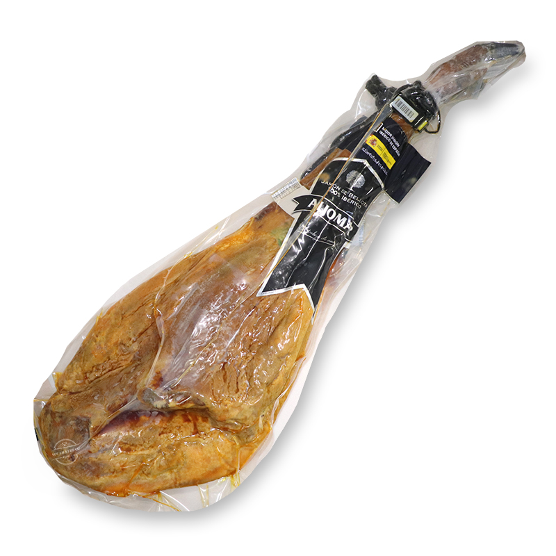 Spain Aljomar Acorn-Fed 100% Iberico Pork Ham Black Seal (48months+)