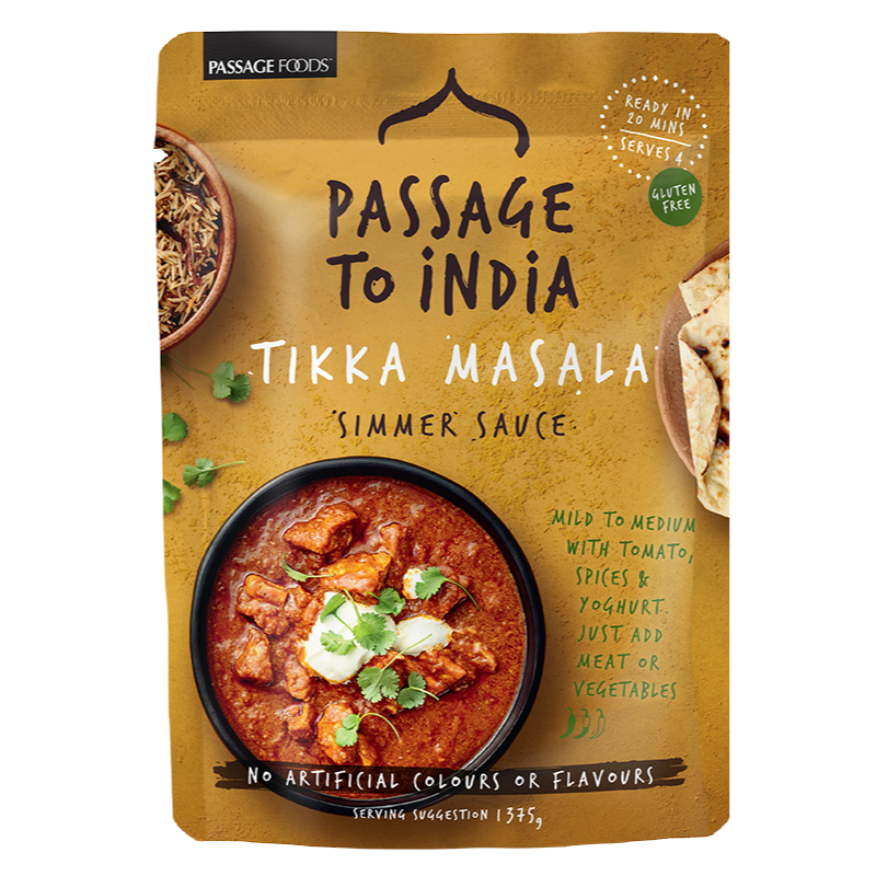 Australia Passage to India Tikka Masala Simmer Sauce, 375g