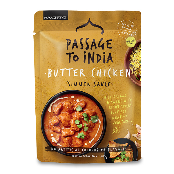 Passage to India Butter Chicken Simmer Sauce 375g - Aus*