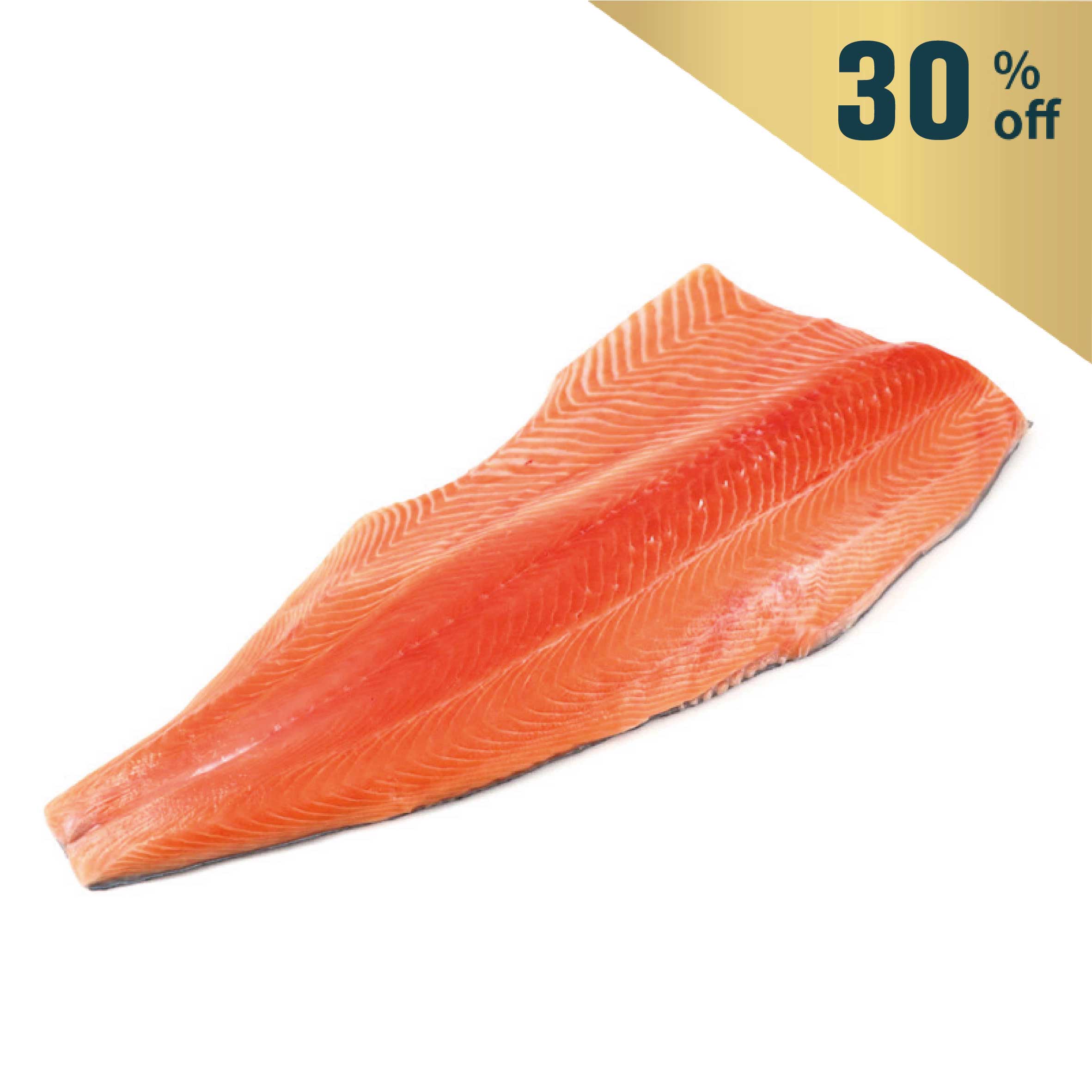 Frozen Irish OSO Organic Farmed Salmon Whole Side Fillet