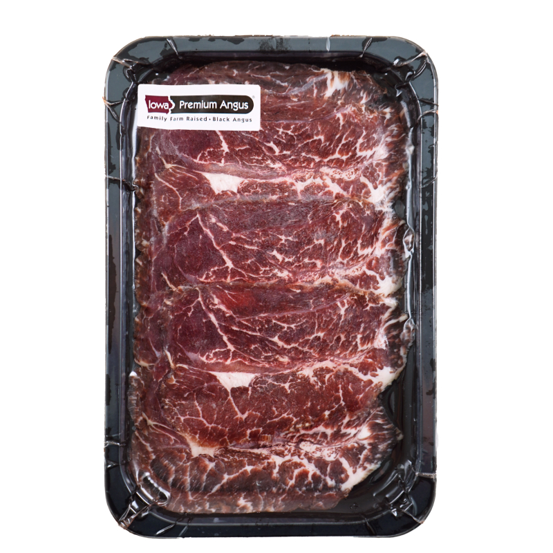 急凍美國Iowa Premium黑毛安格斯粟飼特選級(Choice)牛肩胛脊肉(火鍋用)200克*