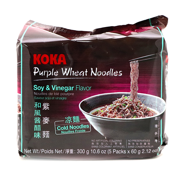KOKA Purple Wheat Noodles - Soy & Vinegar Flavor (5packs*60g) - Singapore*