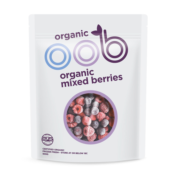 Frozen OOB Organic Mixed Berries 500g - NZ*