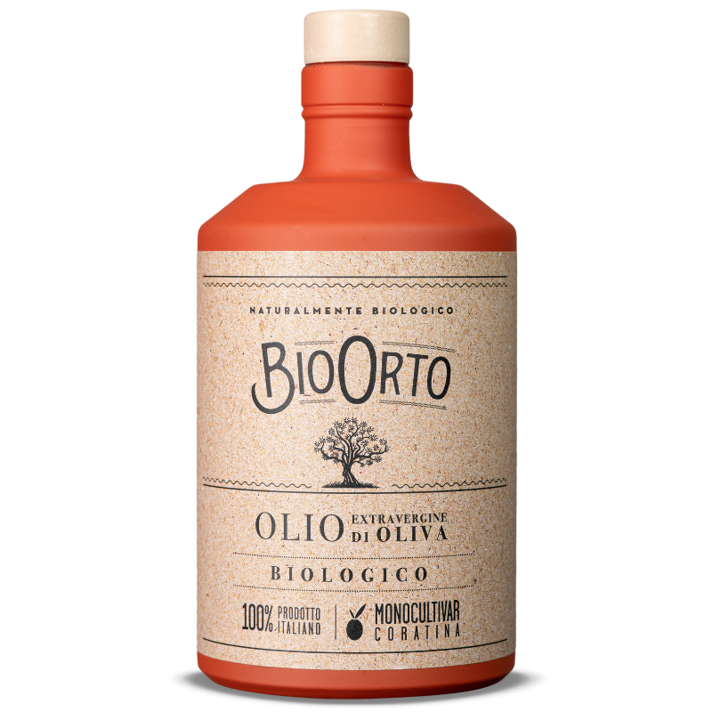 Italy Bio Orto Organic extra virgin olive oil monocultivar Coratina,500ml 