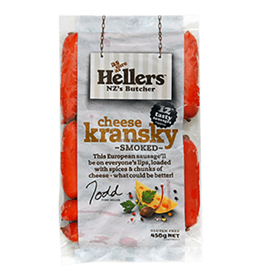 NZ Heller's Cheese Kransky Smoked Sausage 450g*