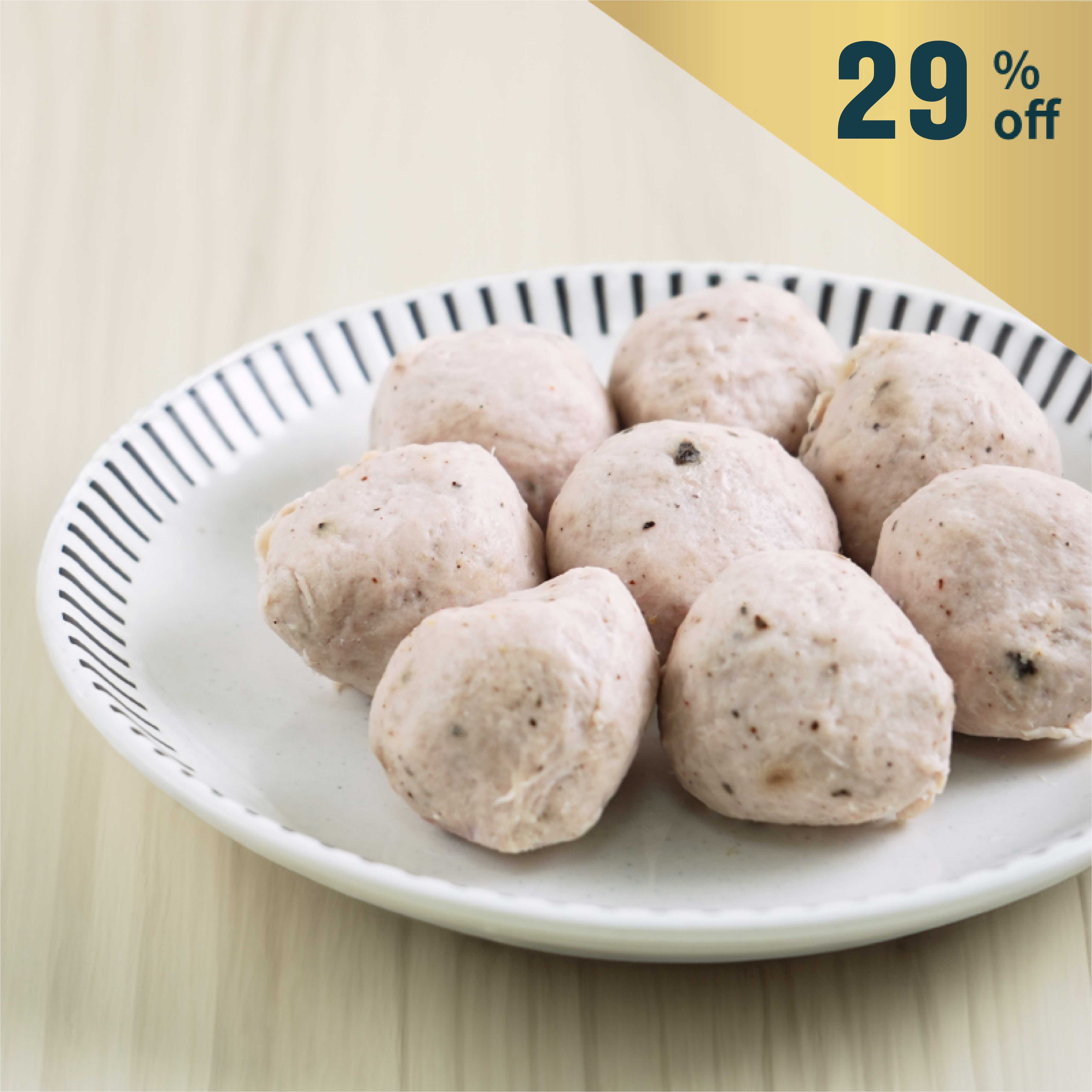 Frozen Spain Aljomar Iberico Black Pepper Pork Meat Ball 200g*