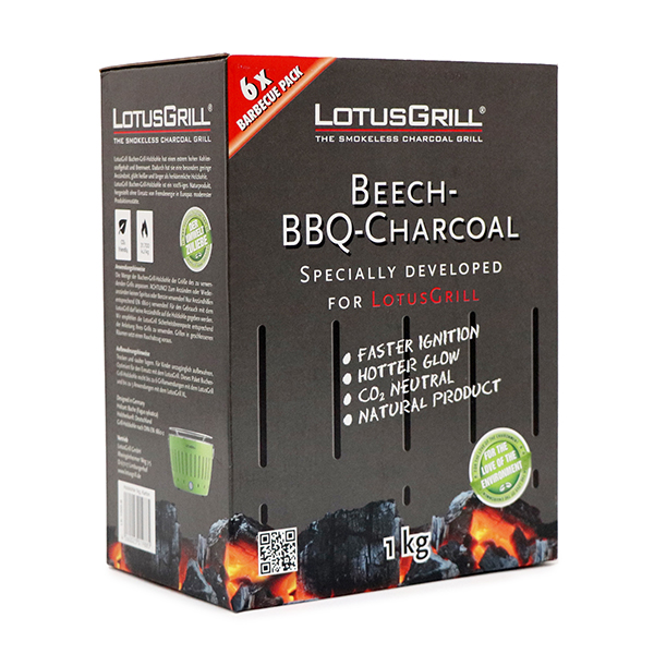 LotusGrill Beech Charcoal 1kg - Germany*