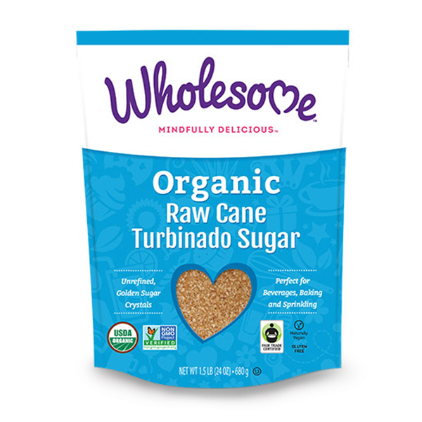 Wholesome Organic Raw Cane Turbinado Sugar 680g - US*