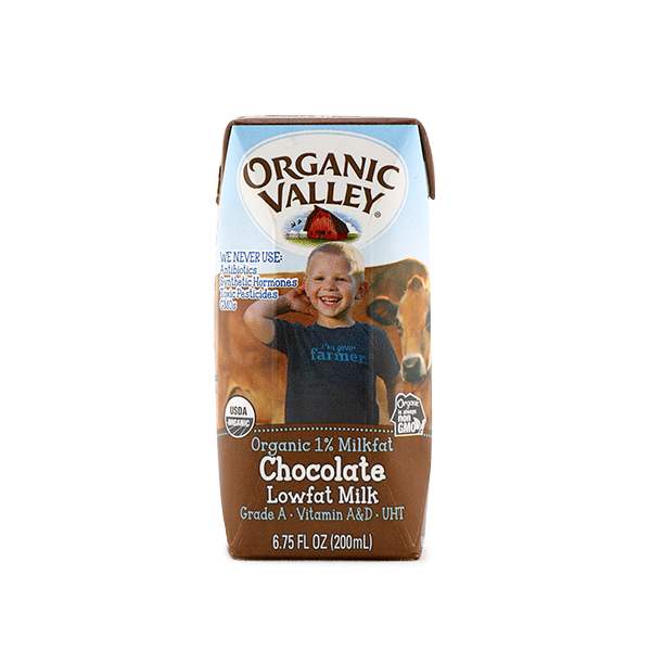 美國Organic Valley 1%低脂朱古力奶200毫升*